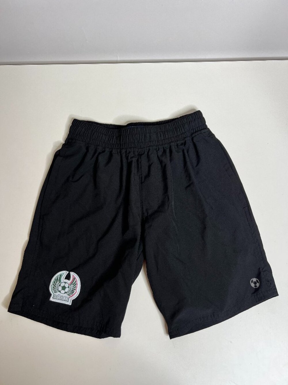XCELSIUS Active Juego Del Mundo Mexico Soccer Shorts Black - Size Small